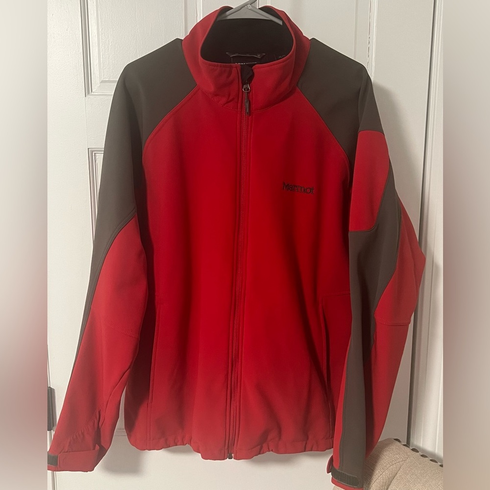 Marmot Men's Bold Red and Dark Gray Performance Jacket